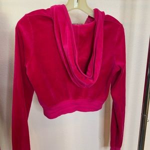 Y2k Juicy Couture hot pink velourTracksuit - Cropped Top